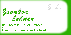 zsombor lehner business card